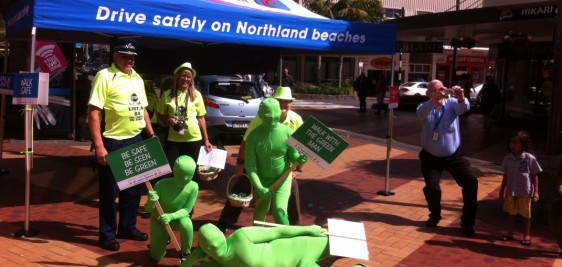 Pedestrian Safety Team In Cameron Street Mall
