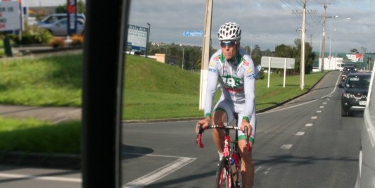 Cyclist In Mirror - Check Mirrors Frequently