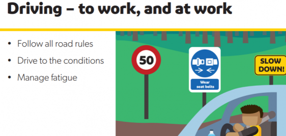 Driving - to work & at work